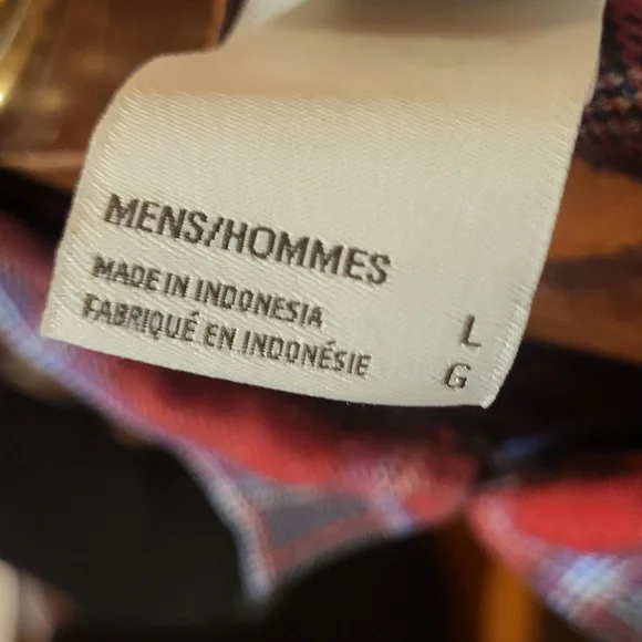 The North Face Mens Lightweight Plaid Flannel Button Shirt Red Size Large - Picture 4 of 5